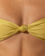 Bandeau Bikini Top Tie Yellow Green