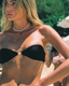Black Bandeau Bikini Gold Detail