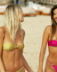 Gold Coin Bandeau Bikini Green