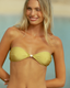 Green Coin Bandeau Bikini Top