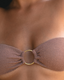 Mocha Bandeau Bikini Top Sparkle